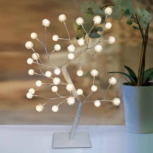 Strom svítící kuličky 36LED teplá bílá 50cm