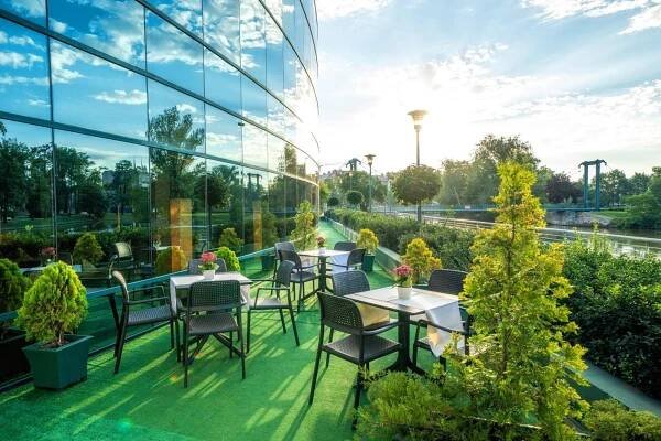 Zahrada ubytování HP Park Plaza