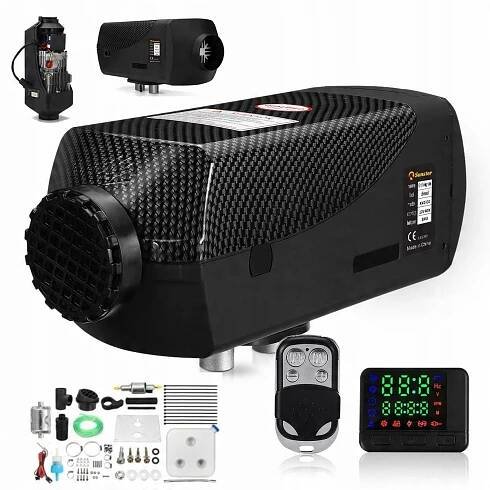 NEZÁVISLÉ TOPENÍ 8KW 12V OLEJOVÝ OHŘÍVAČ WEBASTO VÝKONNÝ DMYCHADLO LCD