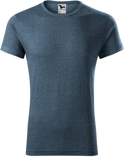 Pánské tričko Malfini Fusion tmavý denim melír