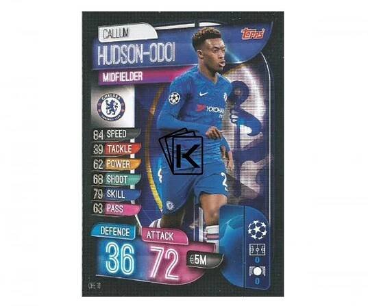 Fotbalová kartička 2019-2020  Topps Champions League Match Attax - Chelsea FC - Callum Hudson Odoi 10