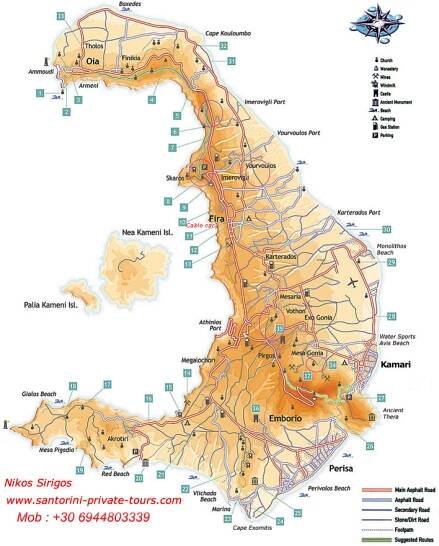 santorini map