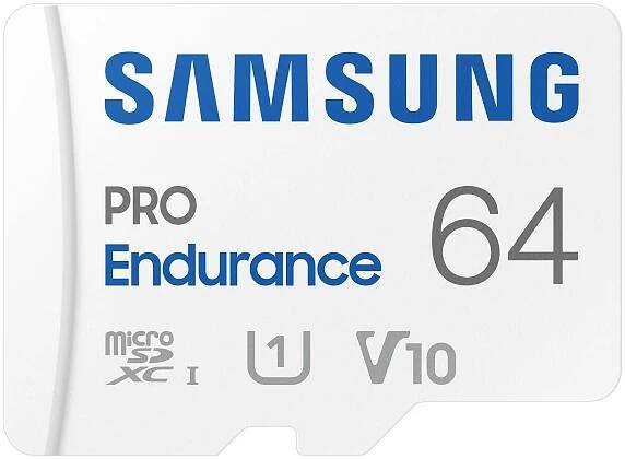 Samsung PRO Endurance microSDXC 64 GB UHS-I U1 V10 + SD adaptér