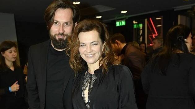 Marta Jandová a její manžel Miroslav Verner na udílení hudebních cen Anděl (5. března 2019)
