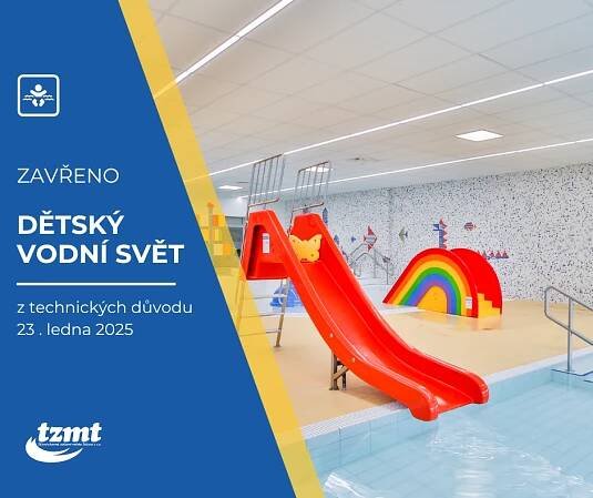 Dětský vodní svět na Plaveckém stadionu v Táboře uzavřen