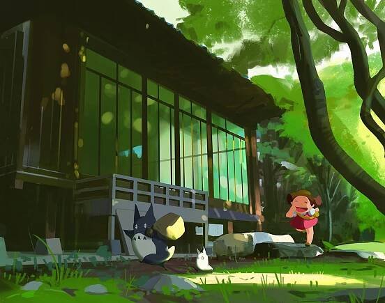 atey ghailan studio ghibli fan art 98 My Neighbor Totoro