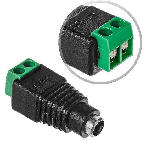Adapter - standard G-55 DC 2.1/5.5 konektor napájení (pro CCTV kamery) | TOMI Czech, s.r.o. 