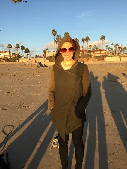 12/13/15 Sunset Beach Scene Scene. Emily Swallow as “Lisa Crane"