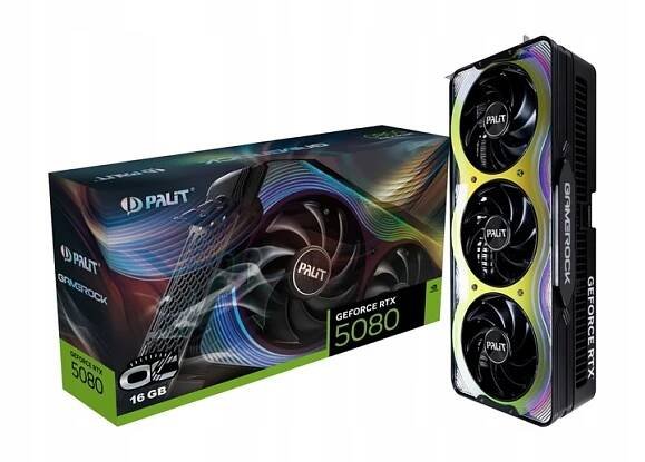 Grafická karta Palit GeForce RTX 5080 GameRock 16 GB