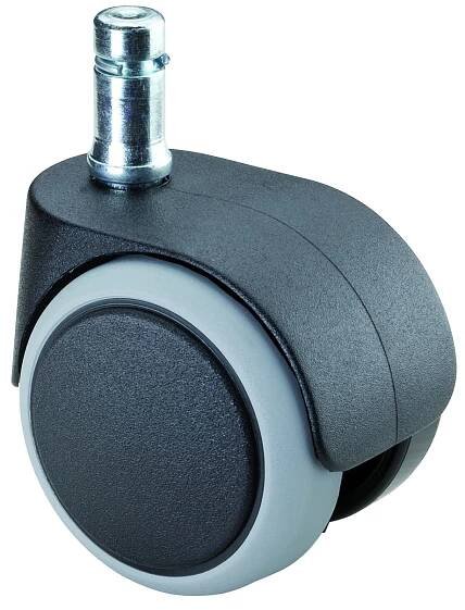 Kolečko k židli gumové průměr 50mm - čep 10mm