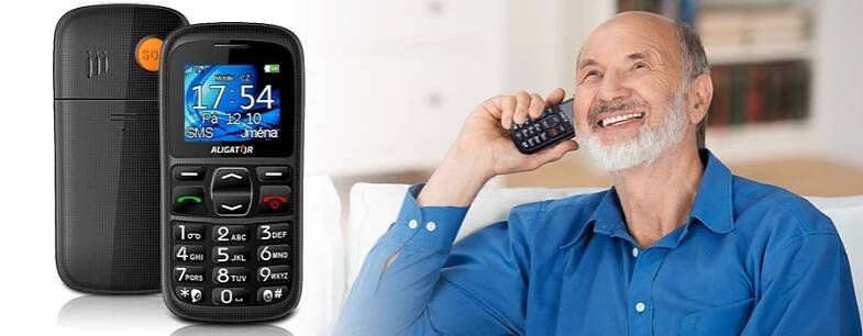 Mobilní telefon Aligator A420 (A420B) černý | DATART