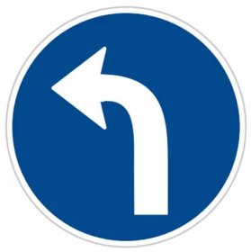 Dopravní značka Přikázaný směr jízdy vlevo - C2c