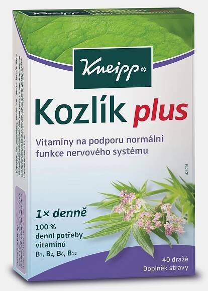 Doplněk stravy Kneipp Kozlík plus 40 dražé