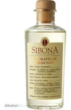 Pálenka Grappa Sibona Moscato 42% 0,5 l (holá láhev)