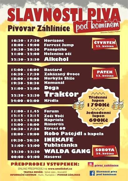 line-up festivalu