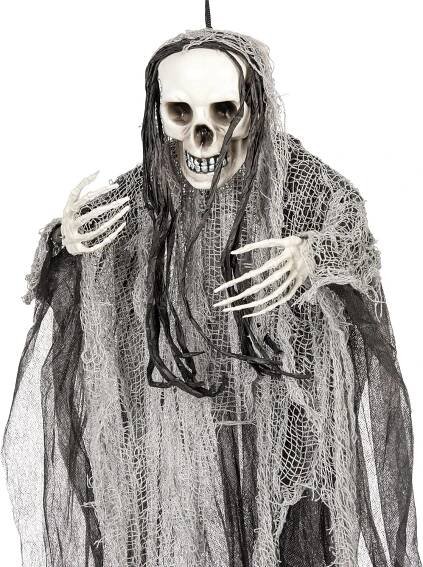 Závěsná Halloweenská dekorace smrtka 90cm