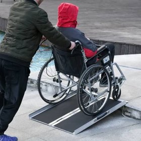 Nájezdová rampa HOMCOM 713-065, pro invalidní vozíky - A - Nářadí