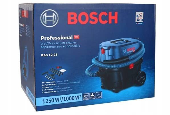 VYSAVAČ GAS 12-25 PL BOSCH HEAWY DUTY Spotřeba vzduchu 65 l/s