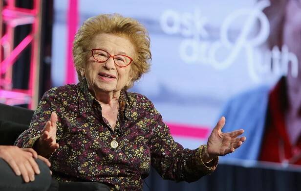 PASADENA, CA - FEBRUARY 11:  Dr. Ruth Westheimer of 'Ask Dr. Ruth' speaks onstage during the Hulu Panel during the Winter TCA 2019 on February 11, 2019 in Pasadena, California.  (Photo by Rachel Murray/Getty Images for Hulu)