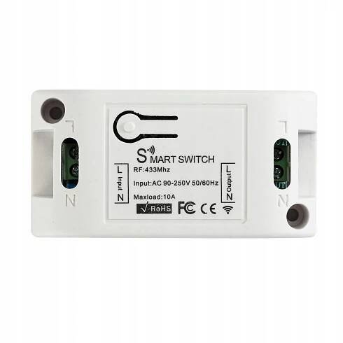 Dálkově ovládané relé Smart Switch 230V (433MHz, 250VAC/30VDC 10A)