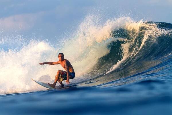man surfing in st augustine