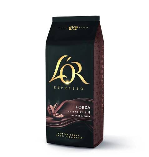 L'OR Espresso Forza zrnková káva 1 kg - Italské espresso, Zrnková, Káva, Čaj, káva, kakao, Trvanlivé