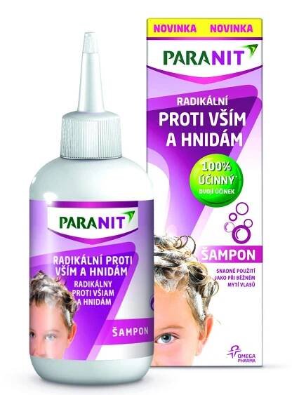 Paranit Radikální šampón + hřeben 100 ml