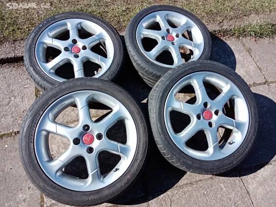 Obutá alu kola ABARTH 16ky 4x98 pneu 90% FIAT ALFA - Rychnov nad Kněžnou - Bazar