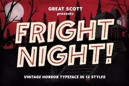 Fright Night Vintage Horror Font