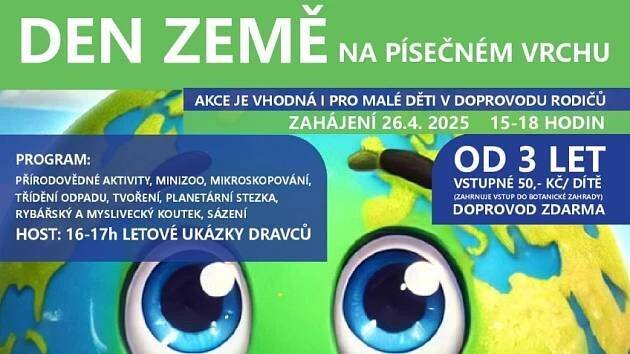 Den Země s DDM Teplice nabídne zoo koutek, ukázku dravců nebo planetární stezku