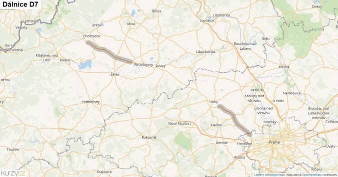 Dálnice D7 aktuálně - doprava online, kolony | Kurzy.cz