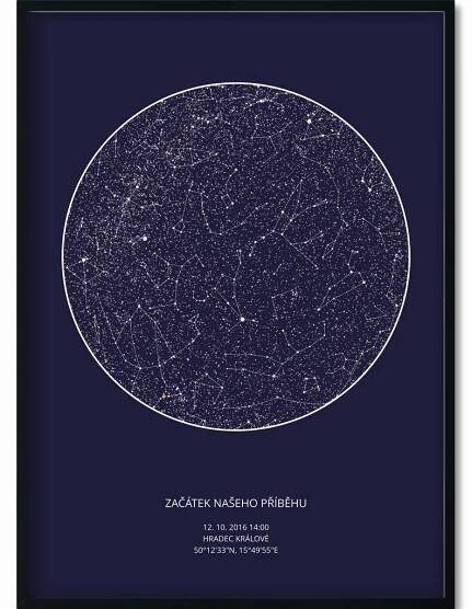 Hvězdná mapa Vašeho životního okamžiku - Jen tak z lásky