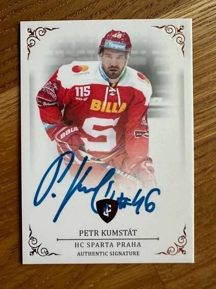 LEGENDARY CARDS ČELH Records 1994-2021 #78 PETR KUMSTÁT 1/13 AUTO - Hokejové karty