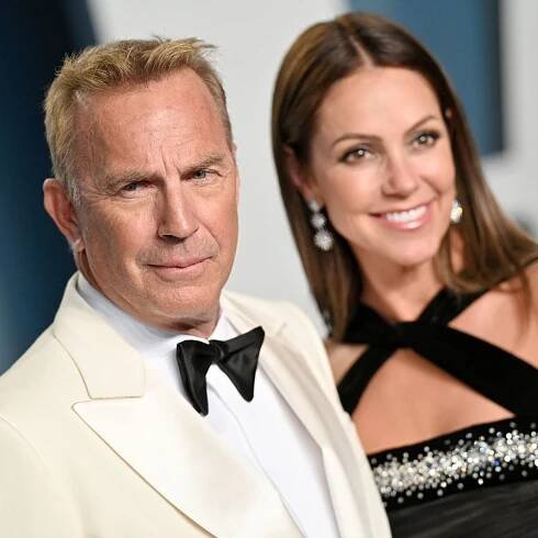 Kevin Costner and Christine Baumgartner