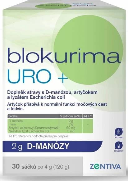 Blokurima URO+ 2g d-manózy 30 sáčků