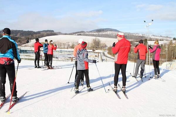 FOTO: Na běžky do Vejsplach. V areálu nadšeně sportují děti i dospělí