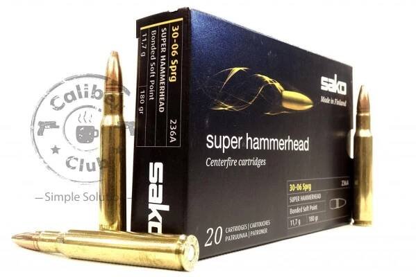 Náboj kulový Sako Super hammerhead WB 30-06 SPRG. - Caliber Club - Gun Store