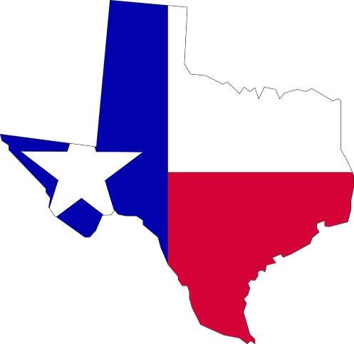 Texas, Mapa Spojených Států, Vlajka