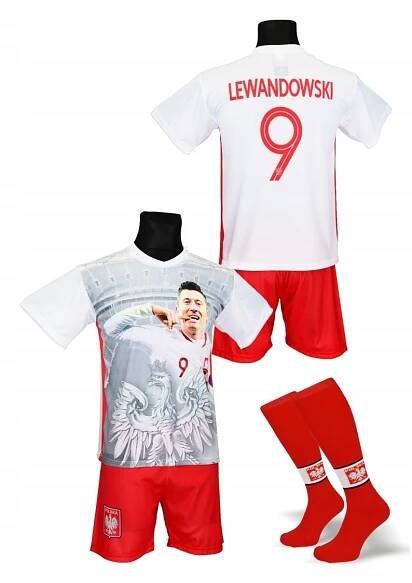 LEWANDOWSKI futbalový dres + gamaše FOTO veľ. 134 Značka iná