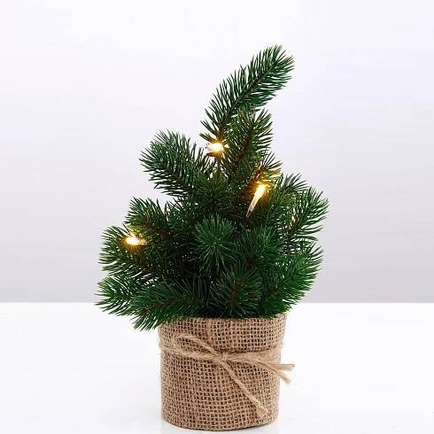 Fotografie TREE OF THE MONTH Vánoční stromek s LED světly 30 cm