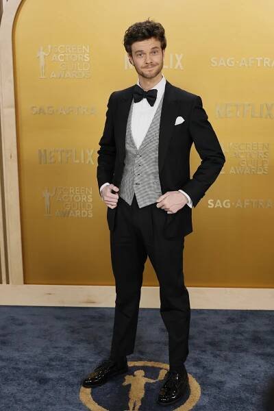 Jack Quaid attends the 31st Annual Screen Actors Guild Awards at Shrine Auditorium and Expo Hall 