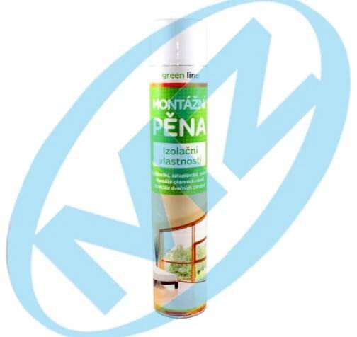 Pěna trubičková montážní GREEN LINE 750ml
