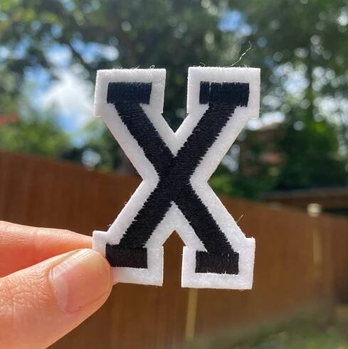 X - Iron On Letter