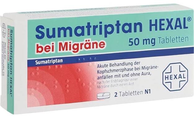 Sumatriptan Hexal bei Migräne 50 mg Tabletten null