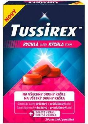 Tussirex pastilky proti kašli past.20