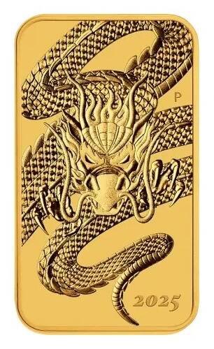 Dragon Rectangular (2025) - 1 Oz - zlatá investiční mince