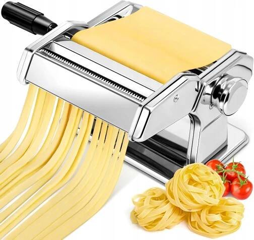 OCELOVÝ STROJEK NA TĚSTOVINY VELKÝ KNEDLÍK LASAGNE SPAGHETTI LINGUINE 3V1