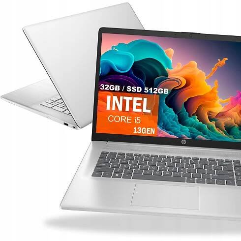Nový Model Notebook HP 17-cn Intel i5-13 32GB SSD 512GB Podsvícená klávesa W11