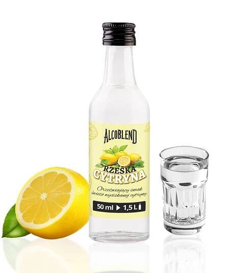 ALCOBLEND RZEŚKA CITRON Esence Citronovka Lahvička na vodku 50 ml / 1,5 L