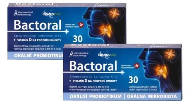 Favea Bactoral + Vitamín D, 2x 30 tbl.